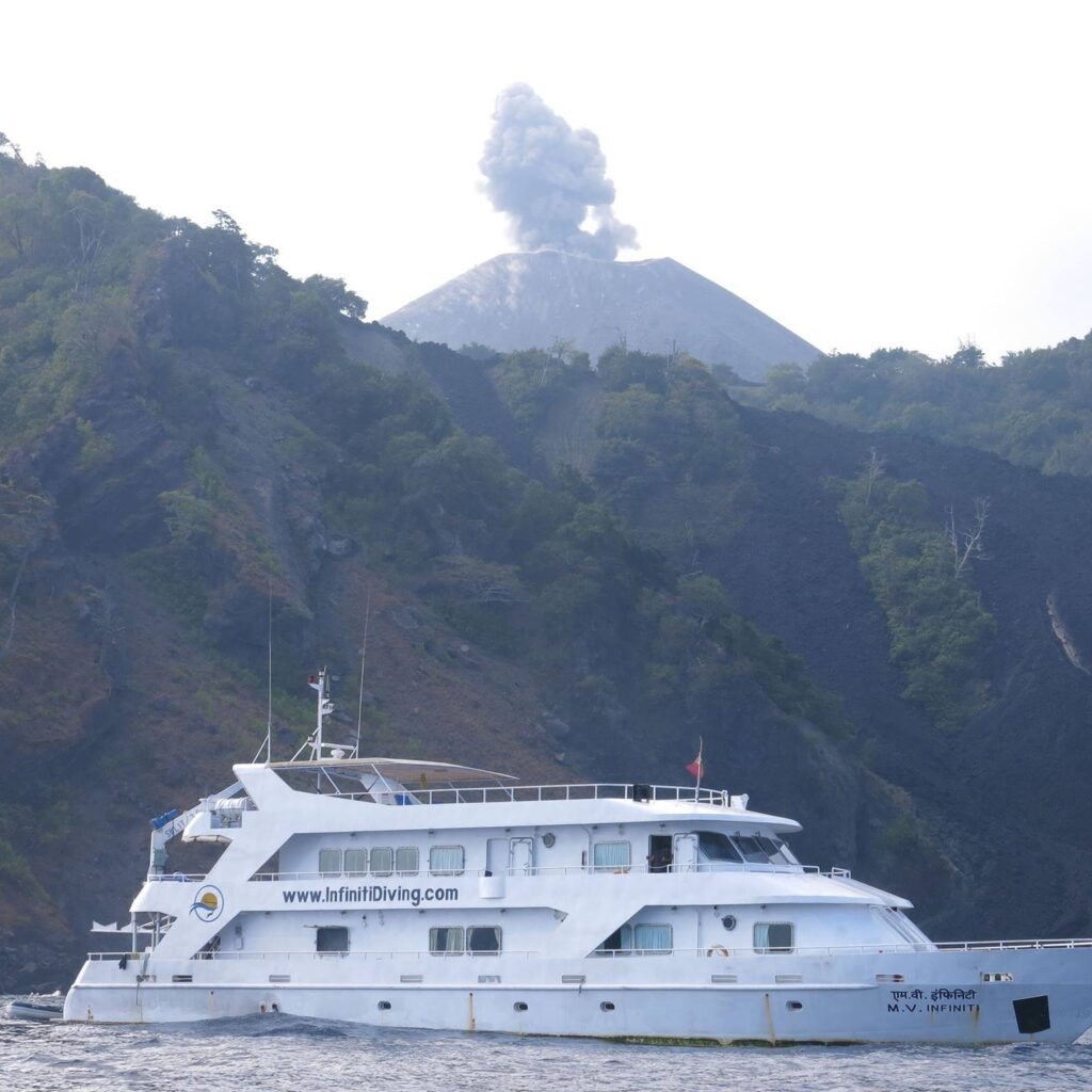Barren Island in Cruise Ship