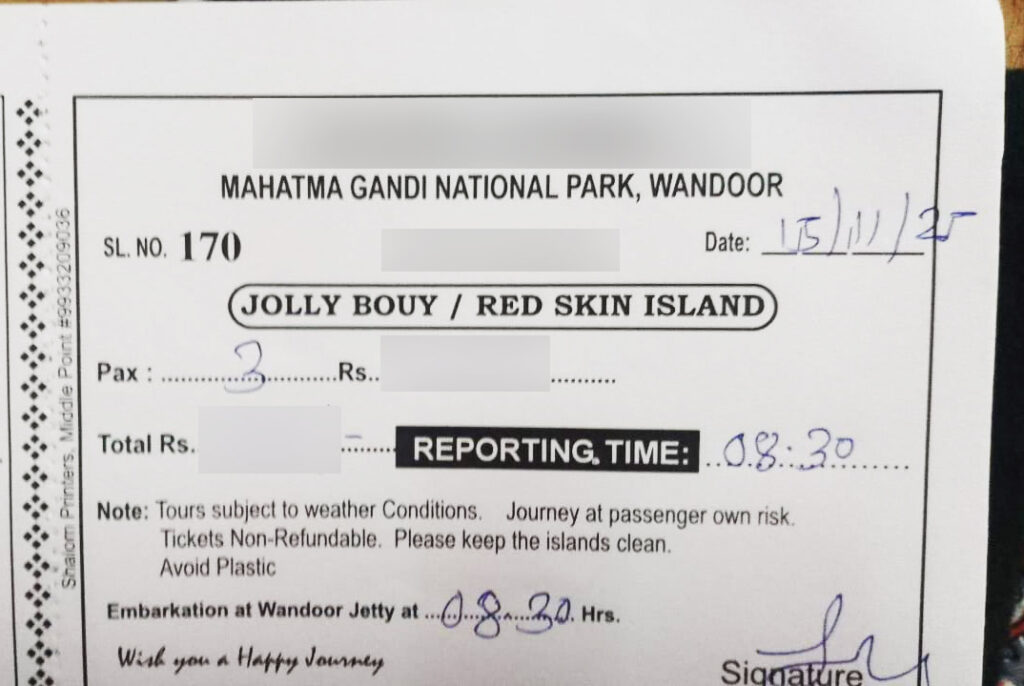 Jolly buoy island boat ticket