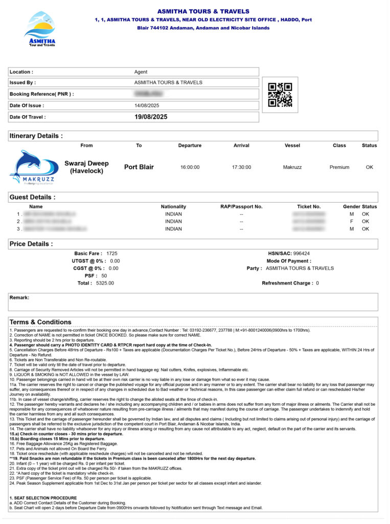 Makruzz Ticket Sample